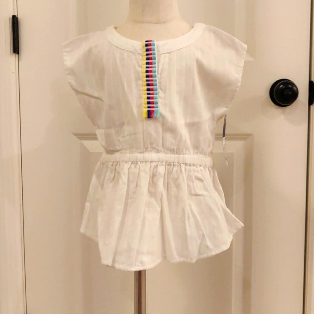 Genuine Kids from Oshkosh Gallery White short sleeve shirt sz 5T